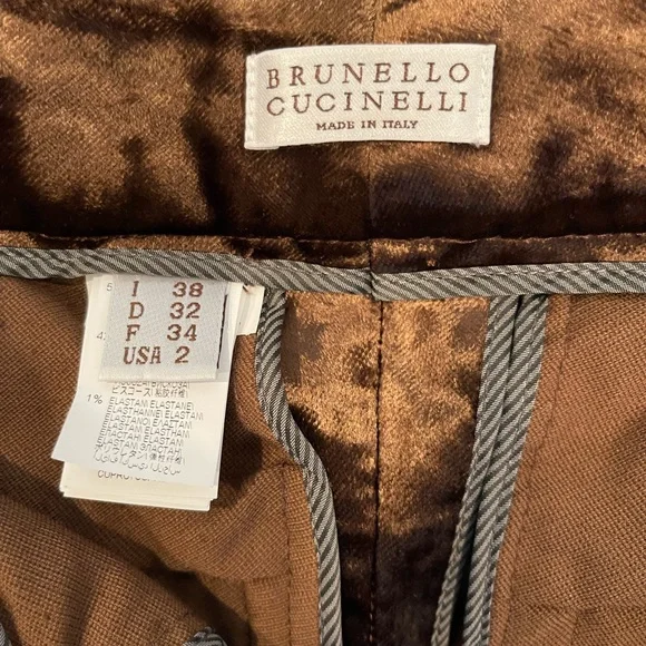 Crop Brunello Cucinelli High Waisted Trousers. - Picture 4 of 6